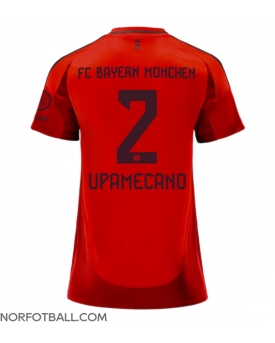 Billige Fotballdrakt Bayern Munich Dayot Upamecano #2 Replika Hjemmedrakt Dame 2024-25 Kortermet